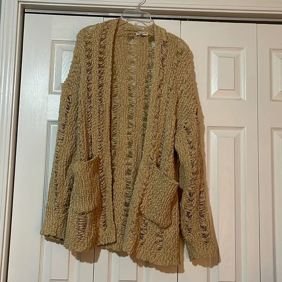 Earthbound trading co boho style cream cardigan - Picture 2 of 6